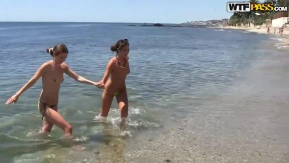 WTF Pass | Real Sex Party On The Sunny Beach, Part 2 - Carol Vega, Leila And Agnessa (Carol Vega)