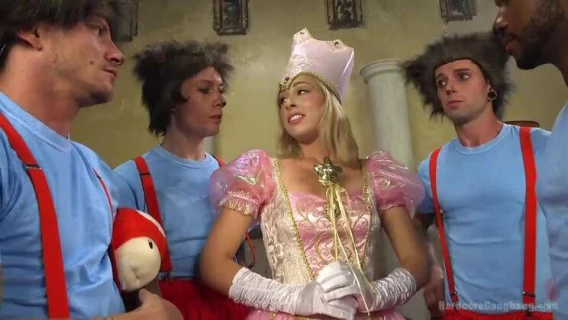 Hardcore Gangbang | Princess Peach Gets Fucked By Her Kingdom (Gage Sin, Mark Wood, Zoey Monroe)