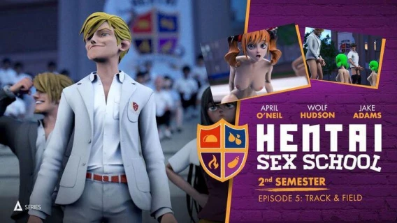 Adult Time Animation | 2nd Semester Episode 5: Track & Field (April Oneil, Wolf Hudson, Serene Siren)