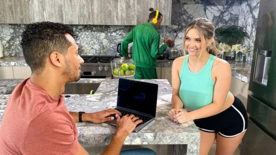 Crazy College GFs | Big Naturals Kitchen Cheater (Alex Jones, Angie Faith)