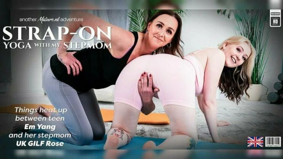 Mature.nl | Young Babe Em Yang Gets A Lesson In Pussylicking Strapon Yoga From Her Naughty Stepmom UK Gilf Rose (UK Gilf Rose (EU), Em Yang (EU))