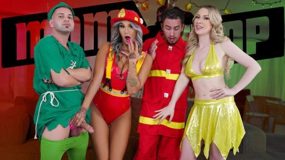 Mom Swap | Sexy Halloween Treat (Mandy Rhea, Sydney Paige, Nicky Rebel)