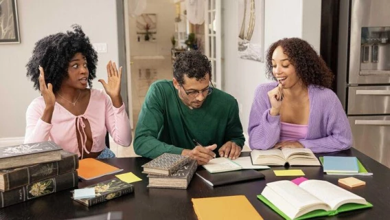 Sneaky Sex | College Cuties Study Big Dick (Alexis Tae, Nicole Kitt, Alex Jones)