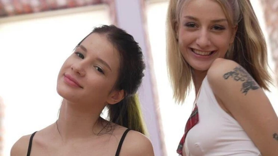 NRX Studio | Teen Sis Fisting Each Other ! Anal Group With Monsters Cock (Sasha Paige, Oliver Trunk, Alex Stevens)