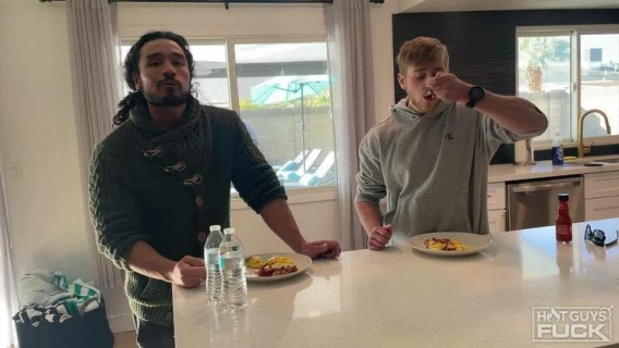 Hot Guys Fuck | Behind The Scenes: Brock Fisher And Leo Woodman Pre Gaming The Way Studs Should! (Gio Givanni, Leo Woodman, Brock Fisher)