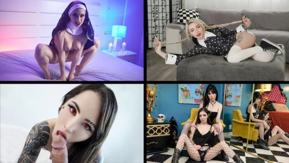 Team Skeet Selects | Spooky Goth Babes Compilation (Harlowe Blue, Lola Fae, Eden West)