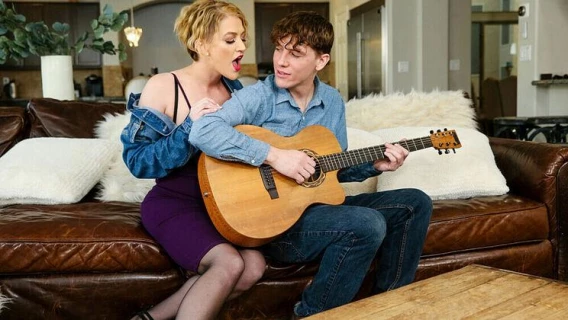 Seduced By A Cougar | Eve Laurence Will Teach A Sex Lesson To The Guitar Teacher (Rion King, Eve Laurence)